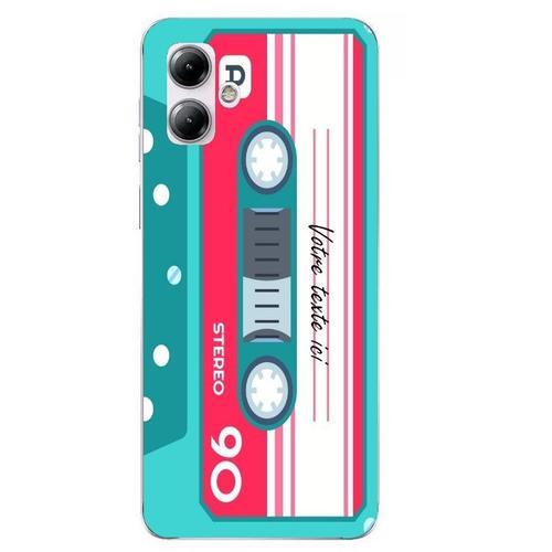 Coque Pour Moto G14 Cassette Bleu on Productcaster.