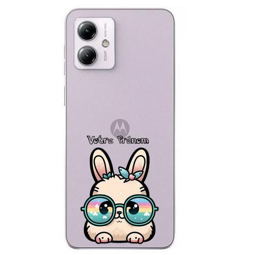 Coque Pour Moto G14 Lapin Licorne Kawaii Personalisee on Productcaster.