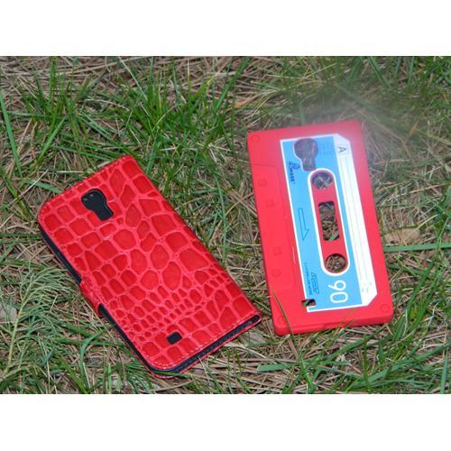 Etui Coque Housse Imitation Croco Crocodile Rouge Pour Samsung Gala... on Productcaster.