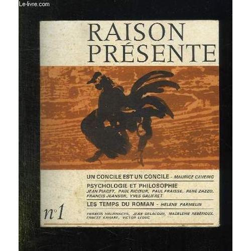 Raison Presente N° 1. 1966. Sommaire: Un Concile Est Un Concile, Ps... on Productcaster.