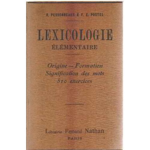 Lexicologie Elémentaire -Origine, Formation, Signification Des Mots... on Productcaster.