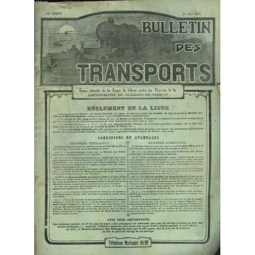 Bulletin Des Transports, Revue Officielle De La Ligue De Defense Co... on Productcaster.