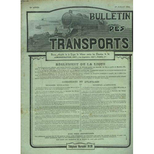 Bulletin Des Transports, Revue Officielle De La Ligue De Defense Co... on Productcaster.