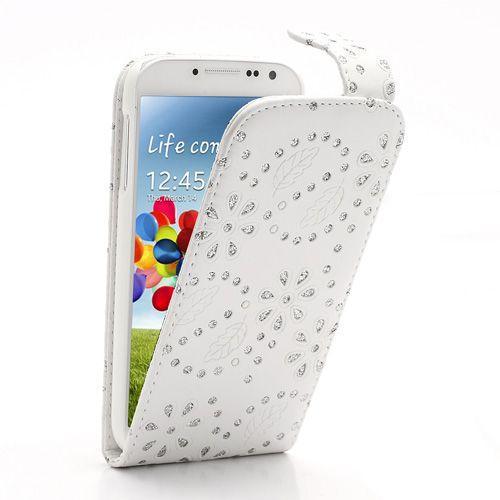 Housse Etui Coque Samsung Galaxy S4 - Protection Simili Cuir Blanc ... on Productcaster.