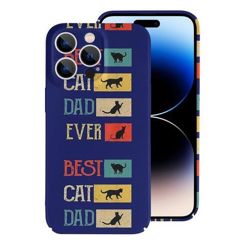 Iphone Samsung Coque Rétro Meilleur Papa De Chat Jamais Compatibili... on Productcaster.