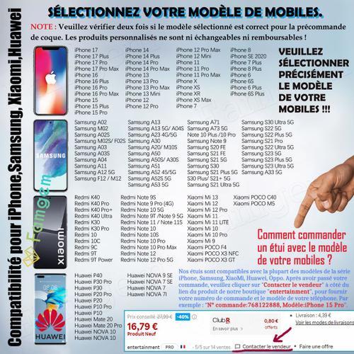 Iphone Samsung Coque Jaspe Compatibilité Pour Étui 18 17 16 15 14 1... on Productcaster.