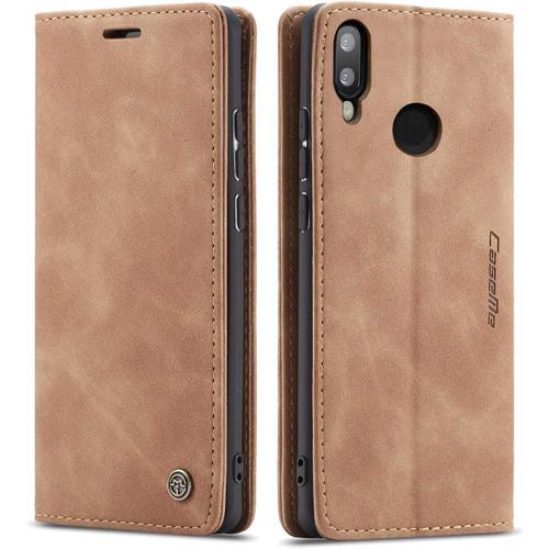 Coque Compatible Avec Huawei P20 Lite,Etui En Cuir Flip Housse Port... on Productcaster.