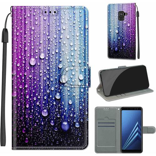 Coque Compatible Pour Samsung Galaxy A8 2018 Etui Silicone Pu Cuir ... on Productcaster.