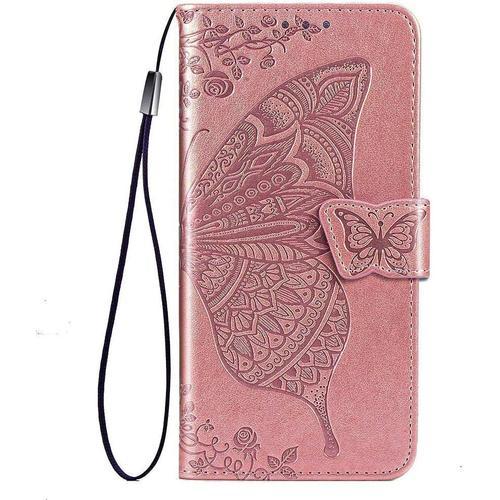 Papillon Coque Folio Pour Nokia 5.4, Housse Etui En Pu/Tpu Cuir Fli... on Productcaster.