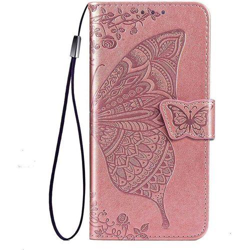 Papillon Coque Folio Pour Tcl 20 Se, Housse Etui En Pu/Tpu Cuir Fli... on Productcaster.