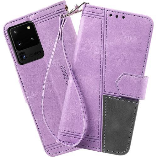 Coque Compatible Avec Galaxy S20 Ultra, Portefeuille Housse En Cuir... on Productcaster.