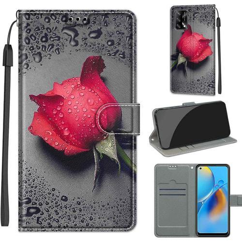 Coque Compatible Pour Oppo A74 4g/F19 Etui Silicone Pu Cuir Magneti... on Productcaster.