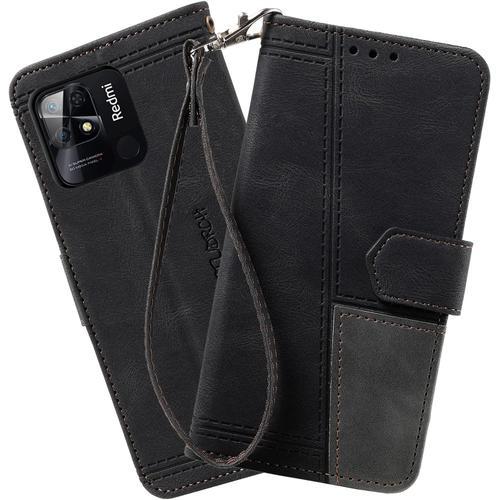 Coque Compatible Avec Xiaomi Redmi 10c, Portefeuille Housse En Cuir... on Productcaster.