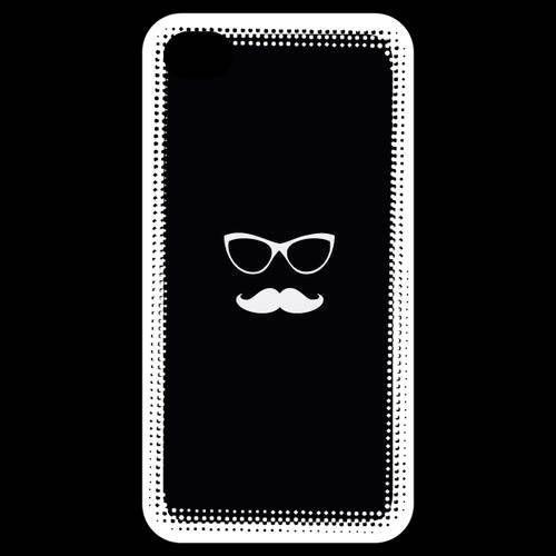 Coque Iphone 4 / Iphone 4s Moustache Noir & Blanc on Productcaster.