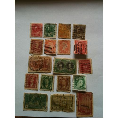 Lot De 18 Timbres Divers Canada on Productcaster.