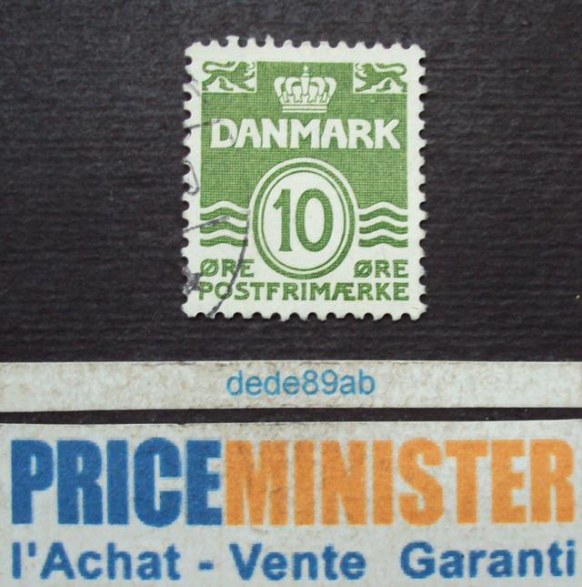 Danemark.. 10 Ore Danmark . Couronne & Lions Héraldiques . Oblitéré. on Productcaster.