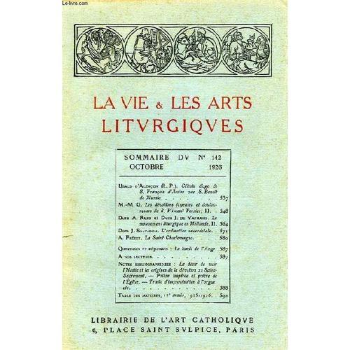 La Vie & Les Arts Liturgiques, N° 142, Oct. 1926 on Productcaster.