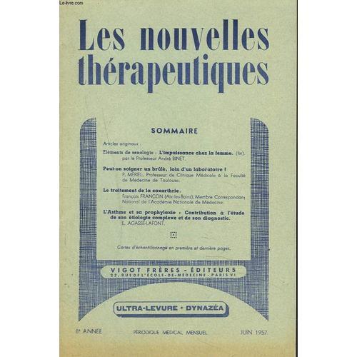 Les Nouvelles Therapeutiquesn°6, Juin 1957. Elements De Sexologie. ... on Productcaster.