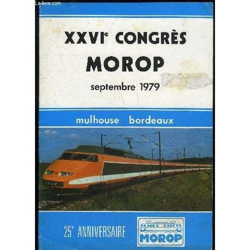 Xxvi Congres Morop Septembre 1979 on Productcaster.