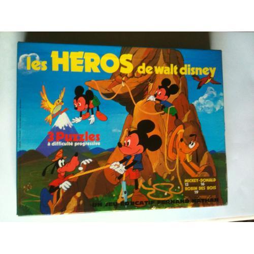 3 Puzzles Nathan Les Héros De Walt Disney on Productcaster.