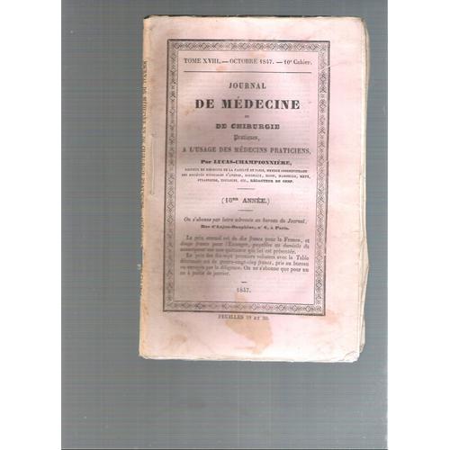 Journal De Médecine Et De Chirurgie Pratiques À L'usage Des Médecin... on Productcaster.