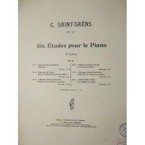 Op. 52. Six Etudes Pour Le Piano. N°6. A Marie Jaaëll En Forme De ... on Productcaster.