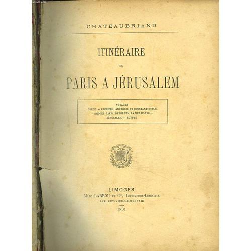 Itineraire De Paris A Jerusalem. on Productcaster.