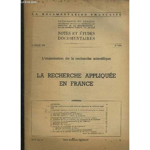 La Documentation Photographie N° 2045 Du 13 Juillet 1955, La Recher... on Productcaster.