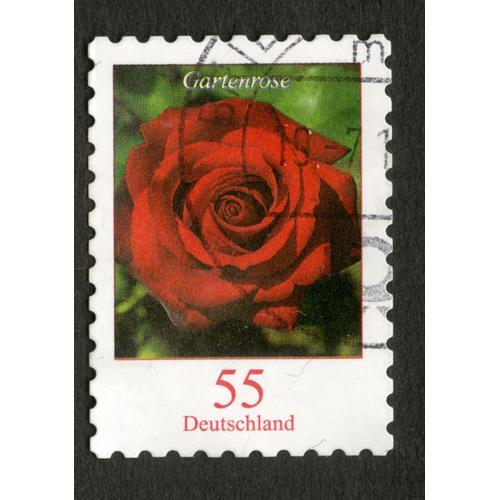 Timbre Oblitéré Deutschland, Gartenrose, 55 on Productcaster.