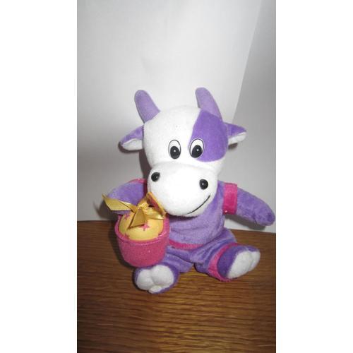 Peluche Vache Milka Avec Panier Et Un Oeuf Assis 17 Cm (Reconditionné) on Productcaster.