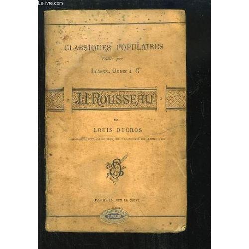 J.-J. Rousseau. Classiques Populaires. on Productcaster.