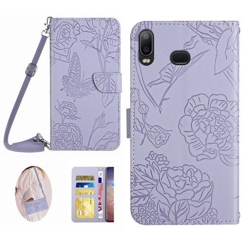 Étui Pour Coque De Téléphone Samsung Galaxy A10s Portefeuille En Cu... on Productcaster.