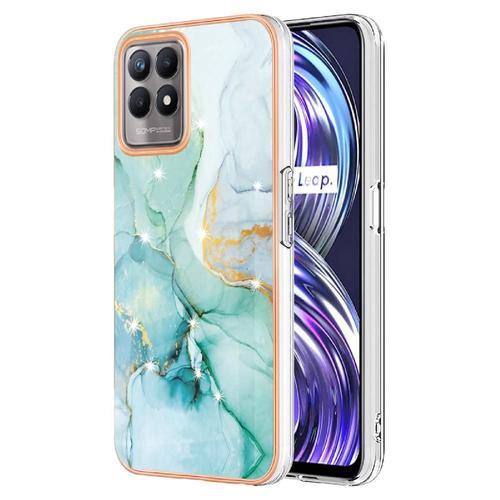 Étui Pour Realme 8i Slim Tpu Motif De Marbre Pare-Chocs Doux Protec... on Productcaster.