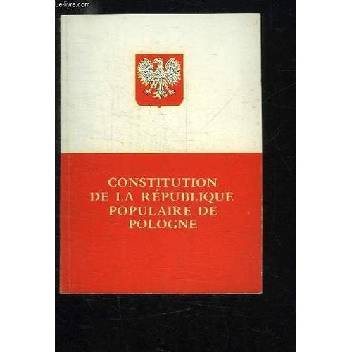 Constitution De La Republique Populaire De Pologne. on Productcaster.