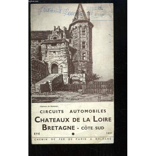 Plaquette Circuits Automobiles, Châteaux De La Loire, Bretagne, Côt... on Productcaster.