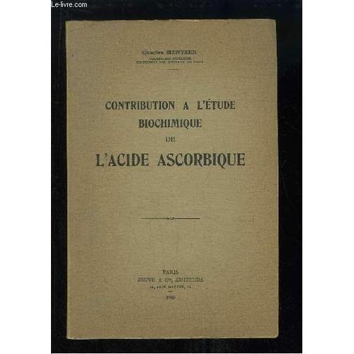 Contribution À L'étude Biochimique De L'acide Ascorbique on Productcaster.