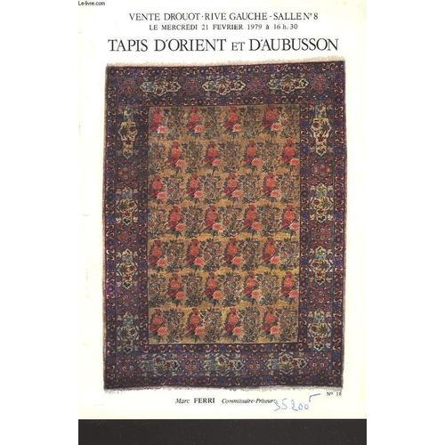 Tapis D'orient Et D'aubusson. Le 21 Fevrier 1979. on Productcaster.