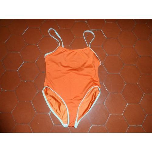 Maillot De Bain 1 Pièce Orange Textiles Vertrauen on Productcaster.