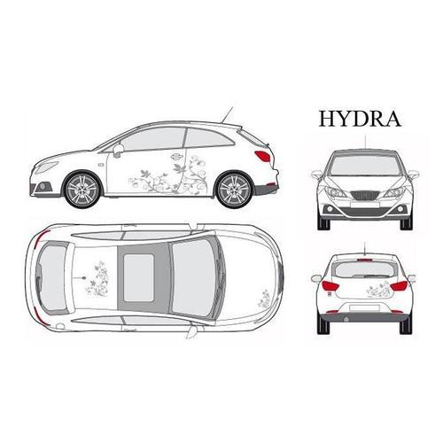 Set Complet Adhesifs -Hydra- Argent - Taille S - Car Deco on Productcaster.