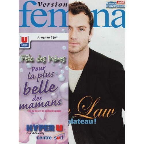 Version Femina (Edition Le Havre) / 30-05-2009 N°374 : Jude Law (2p... on Productcaster.