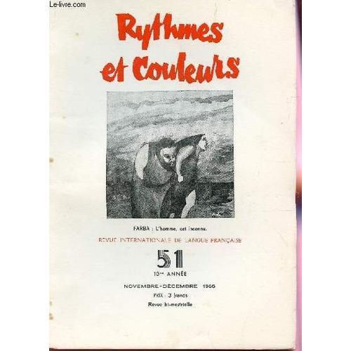 Rythmes Et Couleurs - N°51 - 10e Annee - Nov-Dec 1965 / Phyisionomi... on Productcaster.