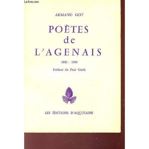 Poetes De L'agenais - 1900-1959. on Productcaster.