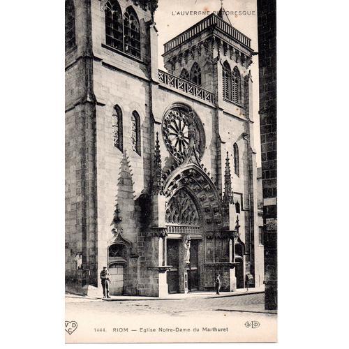 63 Riom - Carte Ancienne "Eglise Notre-Dame Du Marthuret" on Productcaster.