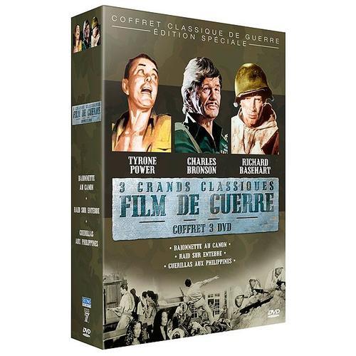 Coffret Film De Guerre : Baïonnette Au Canon + Raid Sur Entebbe + G... on Productcaster.