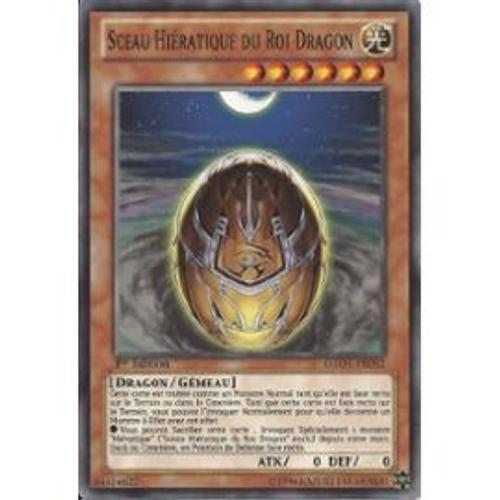 Carte Yu-Gi-Oh Sceau Hiératique Du Roi Dragon. Gaov Fr082 on Productcaster.