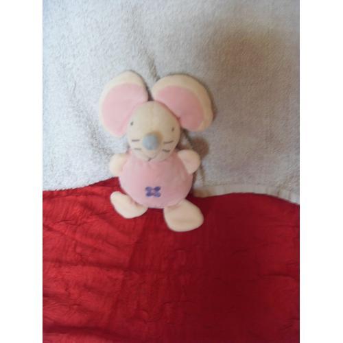 Doudou Boule Souris Rose Hochet Ajena on Productcaster.