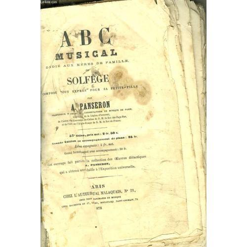 Abc Musical Dedie Aux Meres De Famille Ou Solfege Compose Tout Expr... on Productcaster.