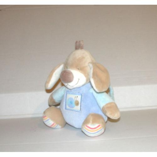 Doudou Chien Musical Ou Berceuse Brodé Ecusson Escargot Nattou Joly... on Productcaster.