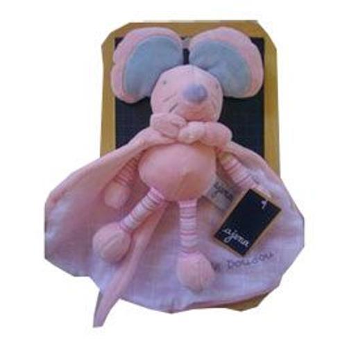 Doudou Super Doudou Avec Cape 21cm Souris Rose on Productcaster.