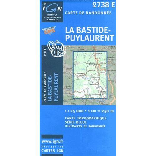 Carte De Randonnée 2738e La Bastide- Puylaurent on Productcaster.